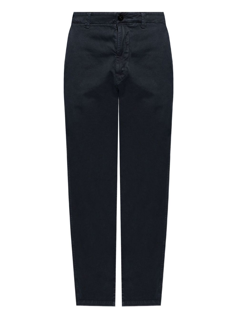 Compass-patch cotton trousers - Blue