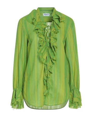 Woman Top Light green Size 6 Cotton, Viscose