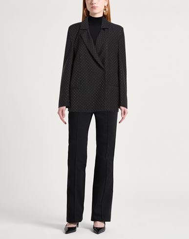 Woman Blazer Black Size 4 Polyester, Viscose