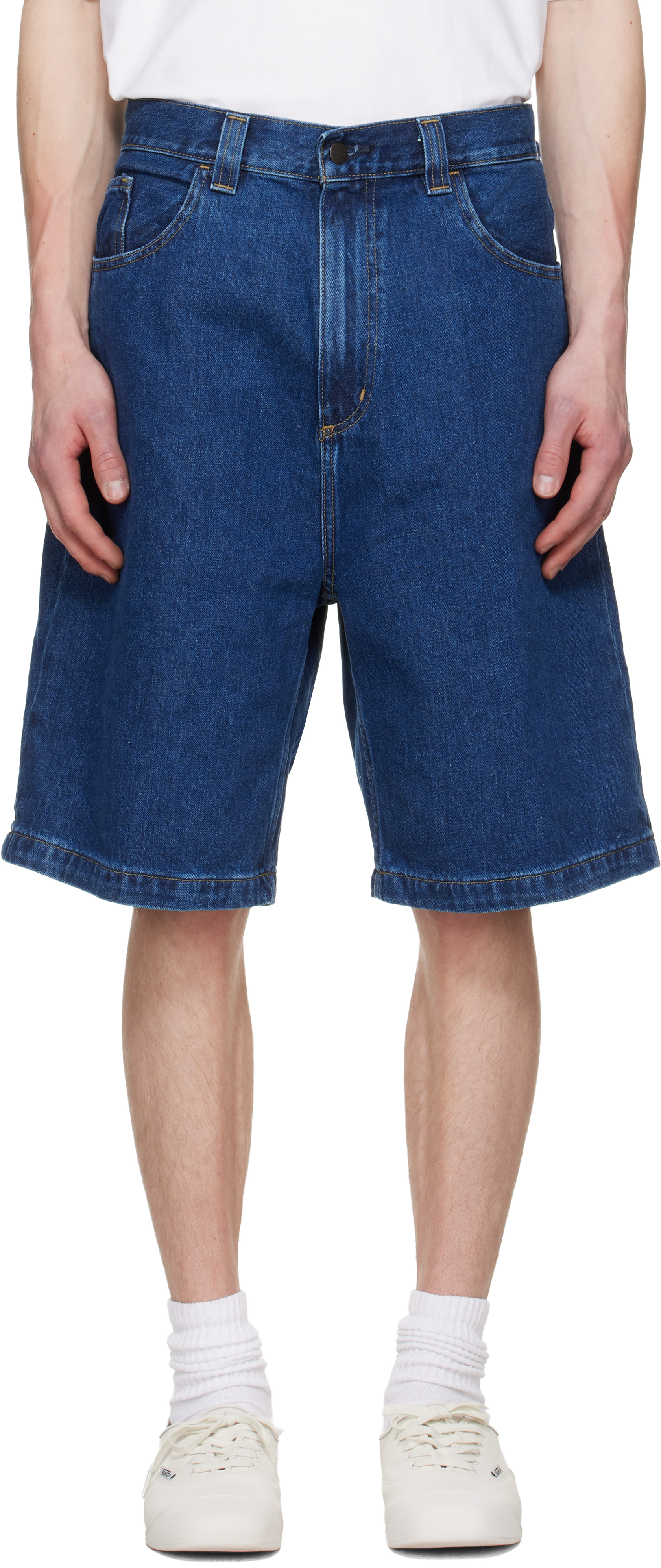 Navy Brandon Denim Shorts