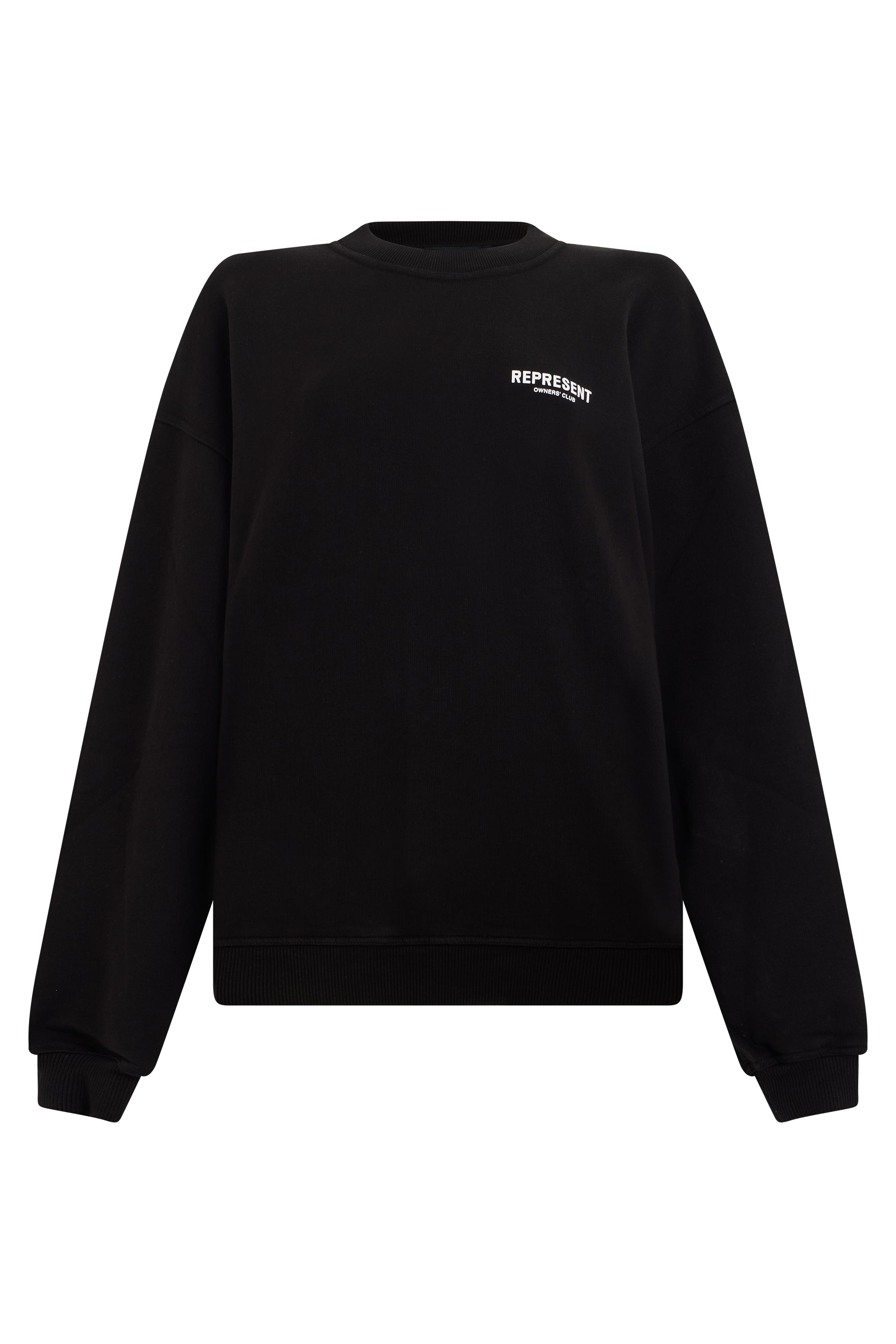 Men's Cotton Crew Neck Sweatshirt with Discreet Chest Logo