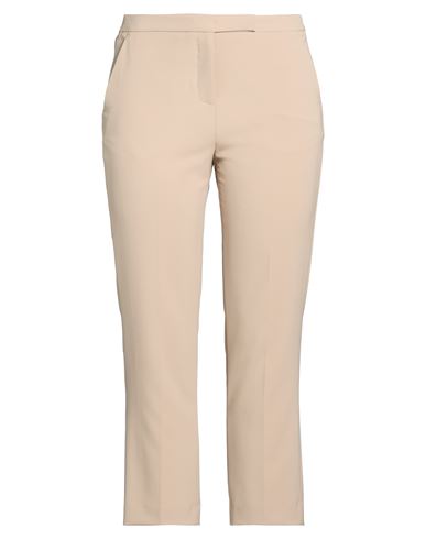 Woman Pants Beige Size 10 Polyester, Polyurethane