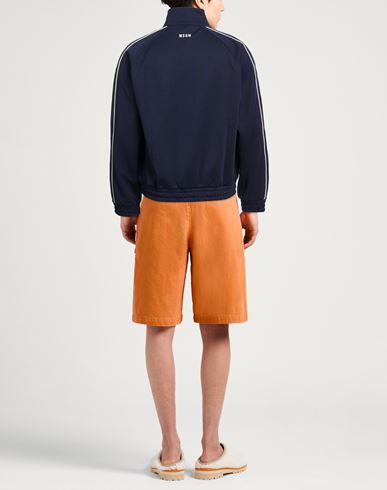 Man Sweatshirt Navy Size XL Polyester, Cotton