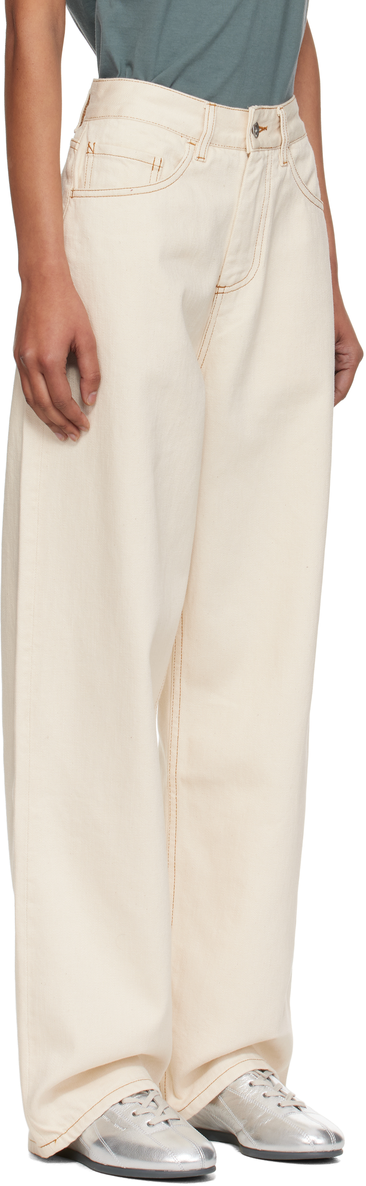 Beige Earth Silver Jeans