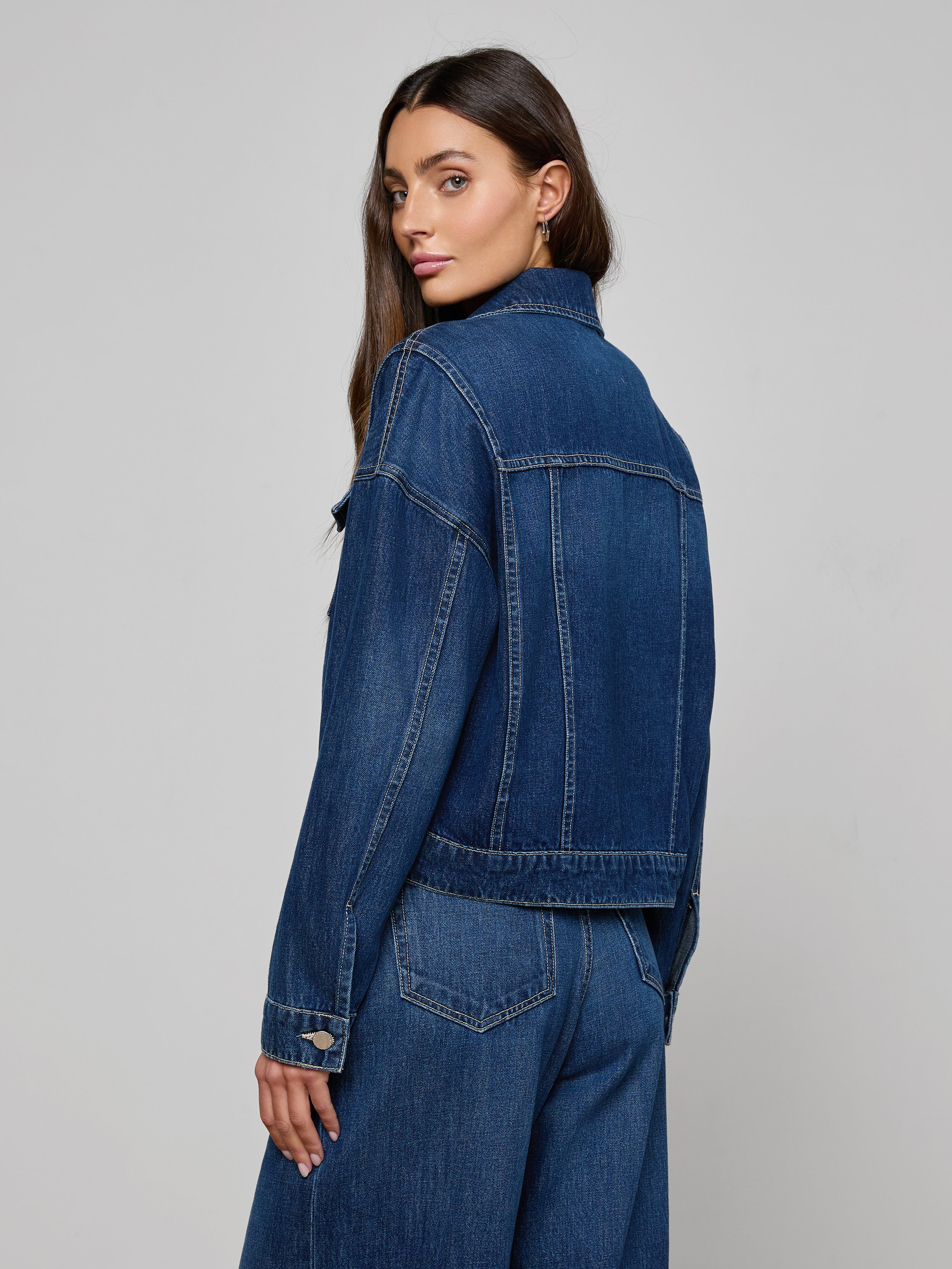 Vianney Jean Jacket In Rampart