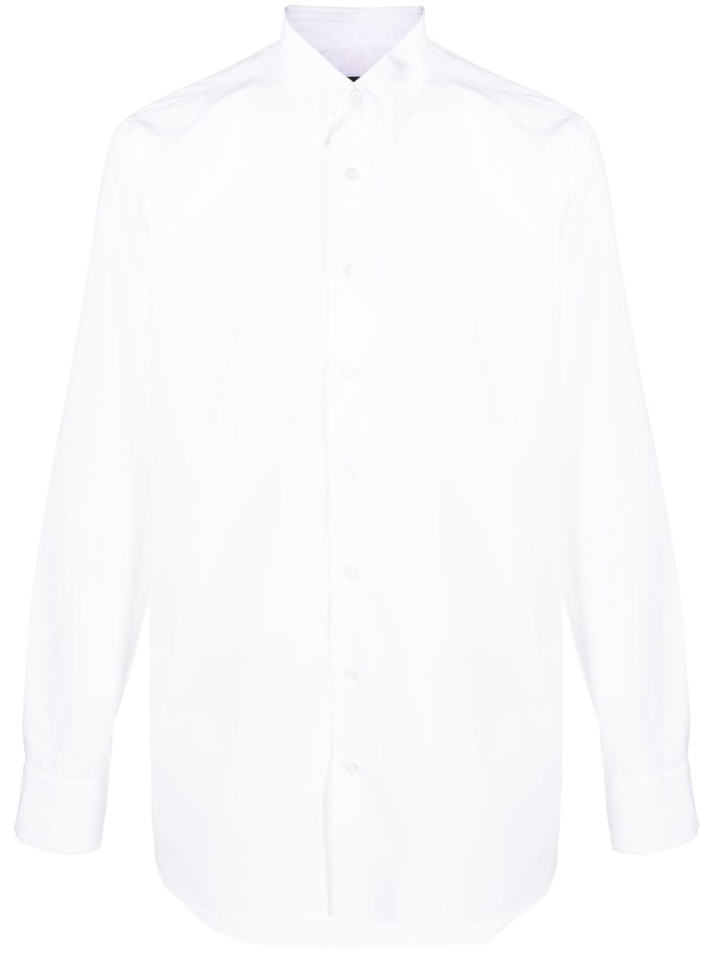 Button-up cotton shirt - White