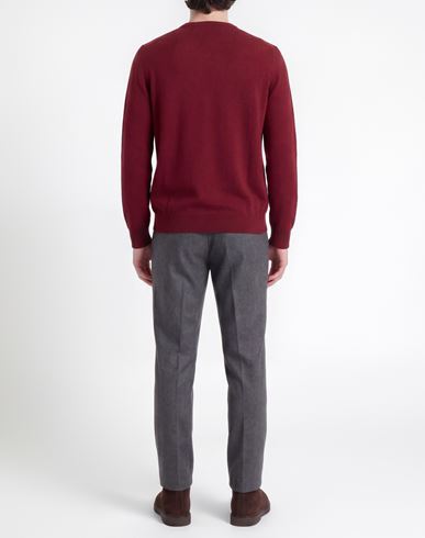 Man Sweater Brick Size 40 Wool