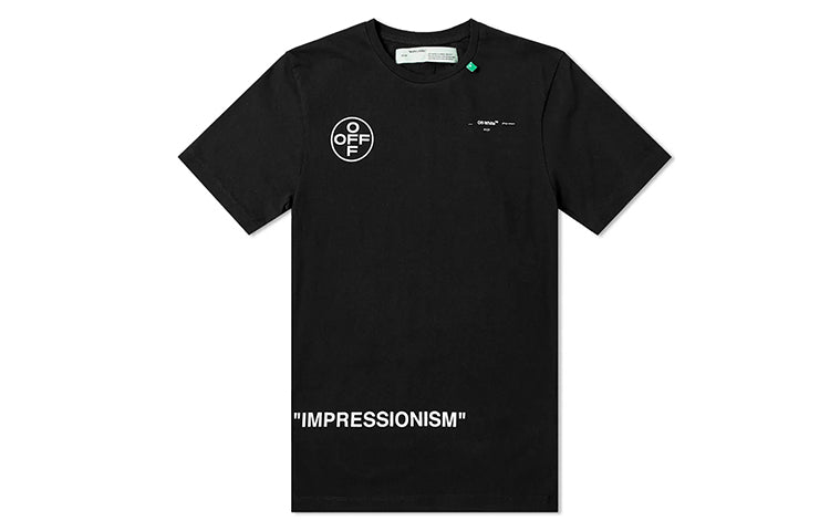 Men's Arrow Pattern Short Sleeve Loose Fit Black T-Shirt