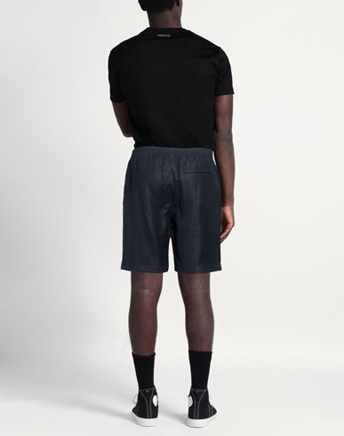 Man Shorts & Bermuda Shorts Midnight blue Size L Linen