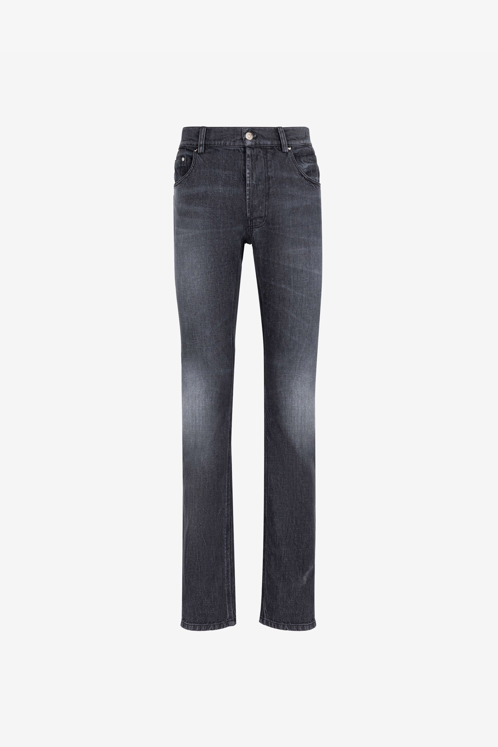 Mirror Snake-embroidered Slim-fit Jeans