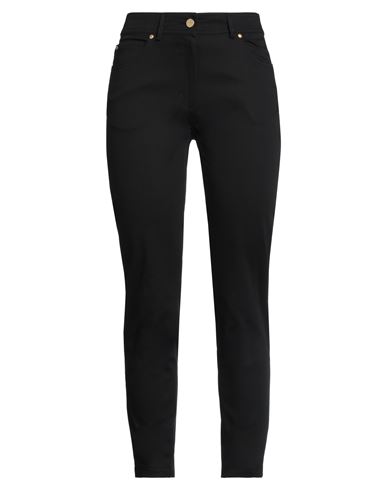 Woman Pants Black Size 6 Cotton, Elastane