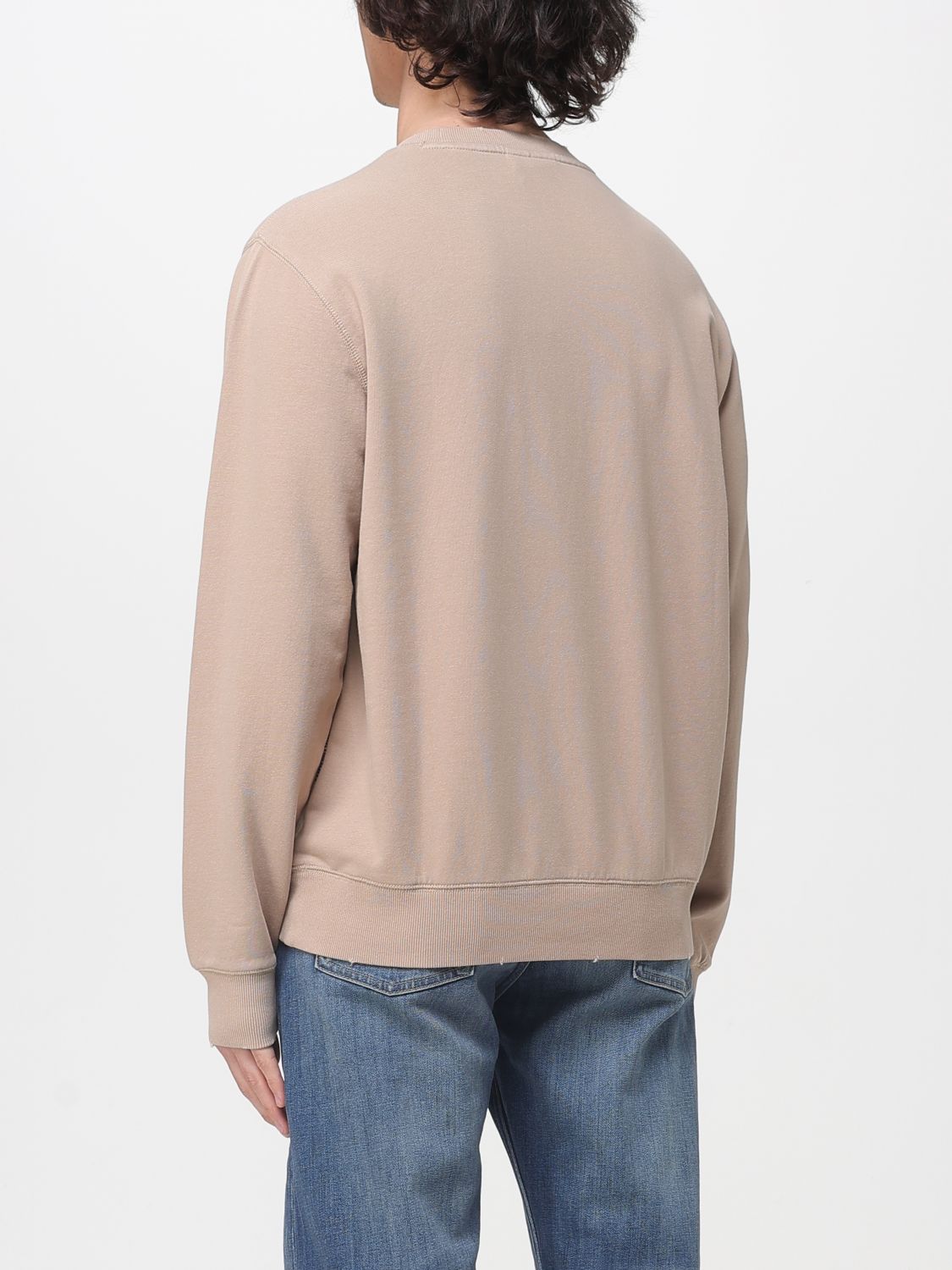 Sweatshirt Men color Beige