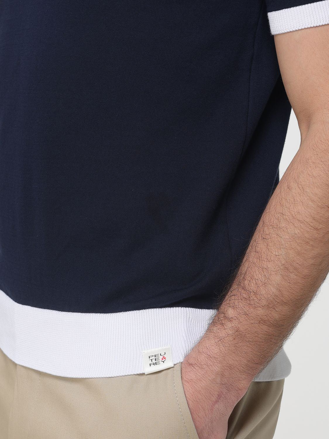 Polo Shirt Men color Blue
