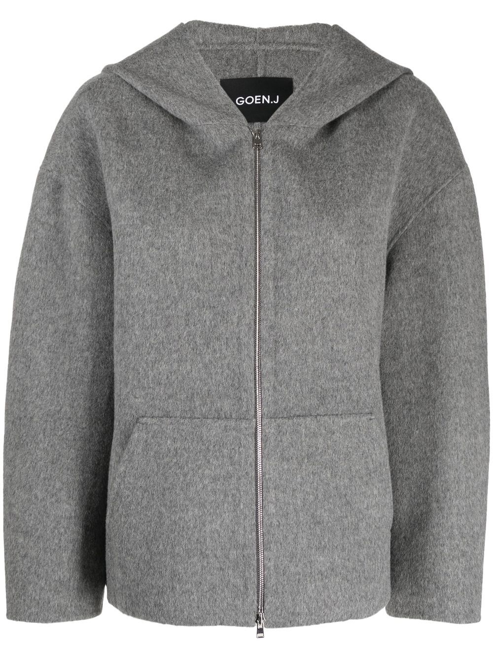 Zip-up wool jacket - Grey
