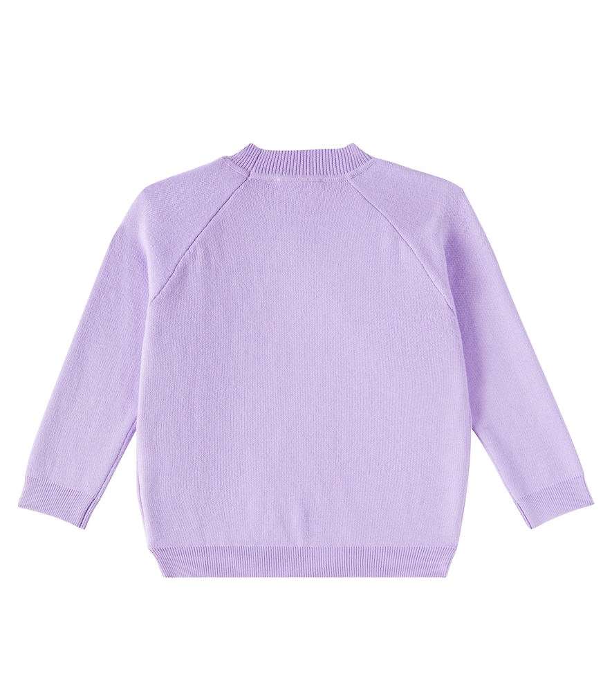 Stella McCartney Kids Embroidered cotton jersey sweatshirt