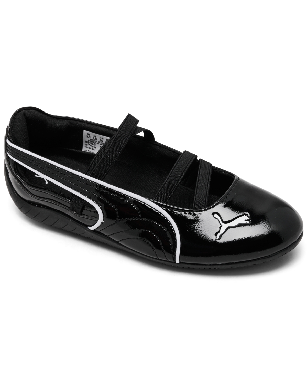 Big Girls Speedcat Ballet Glossy Mary Jane Casual Shoes from Finish Line - Black
