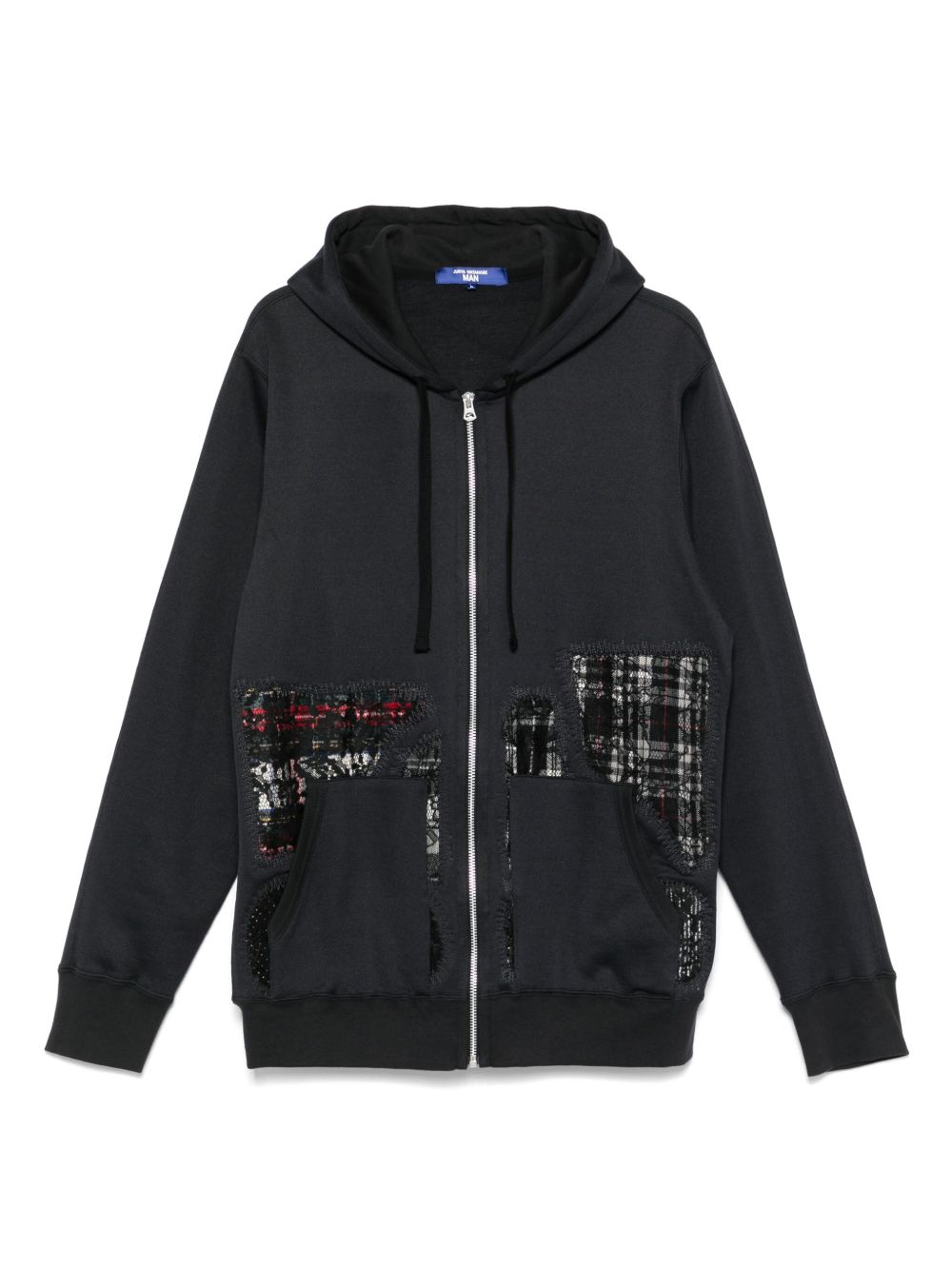 Junya Watanabe MAN x Comme des Garçons patchwork hoodie - Blue