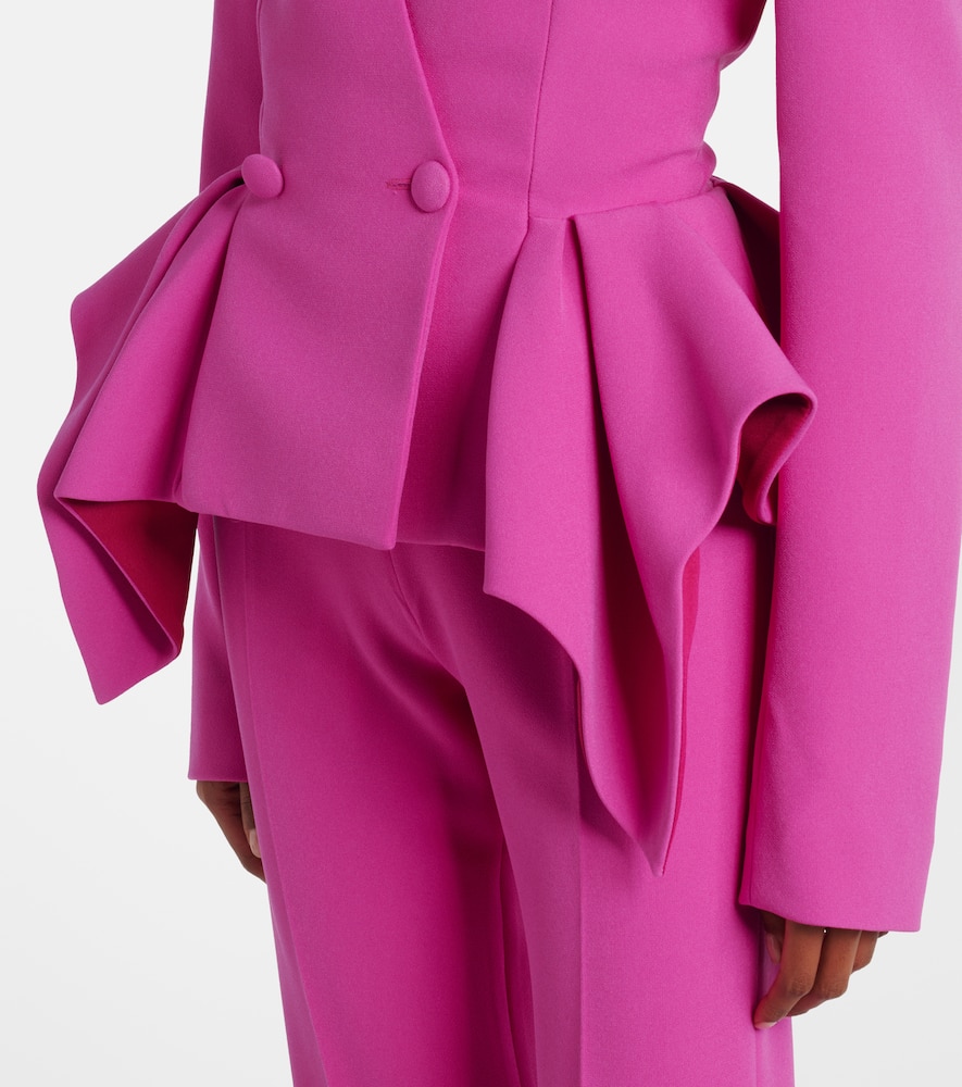 Double-breasted peplum blazer