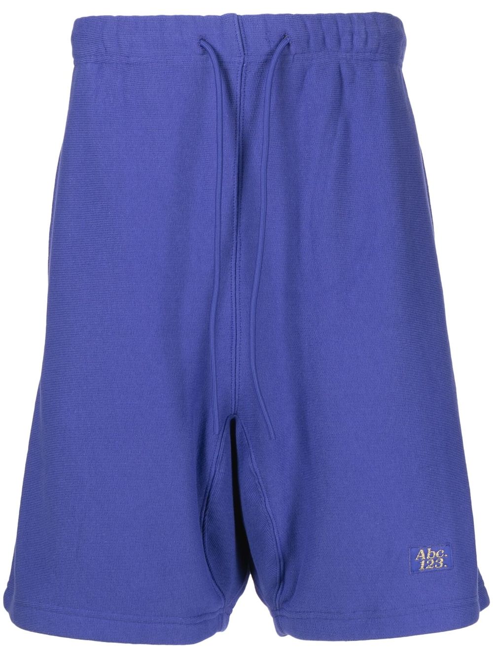 Logo-embroidered cotton track shorts - Green