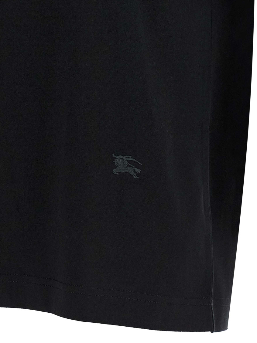 Black Solid Crew Neck T-Shirt