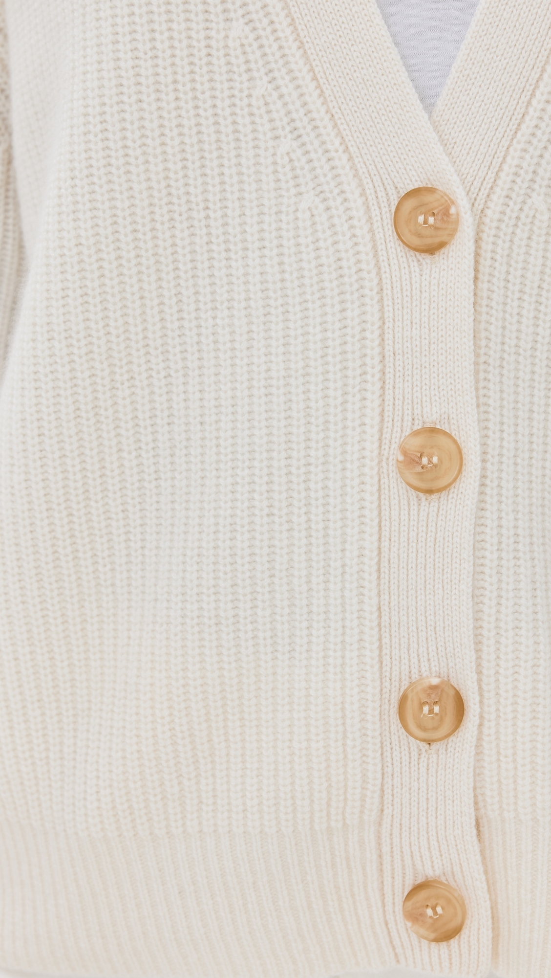 Cropped Cashmere Cocoon Cardigan Ivory