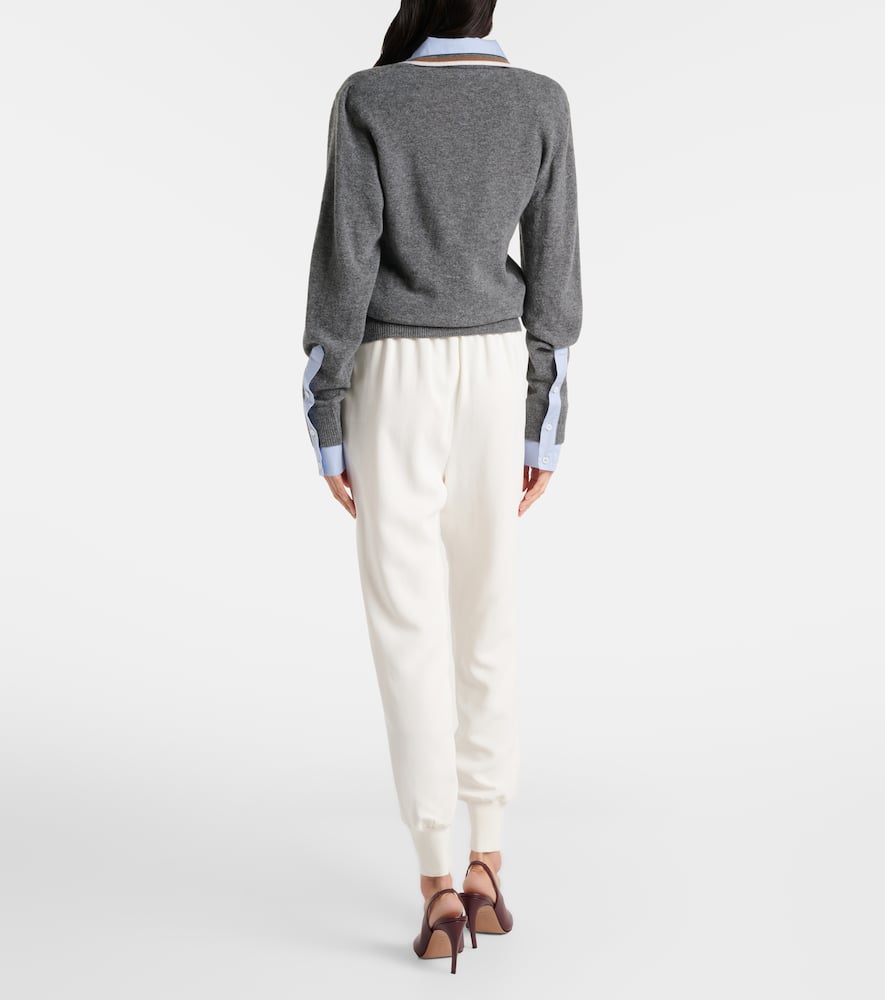 Tapered jersey sweatpants