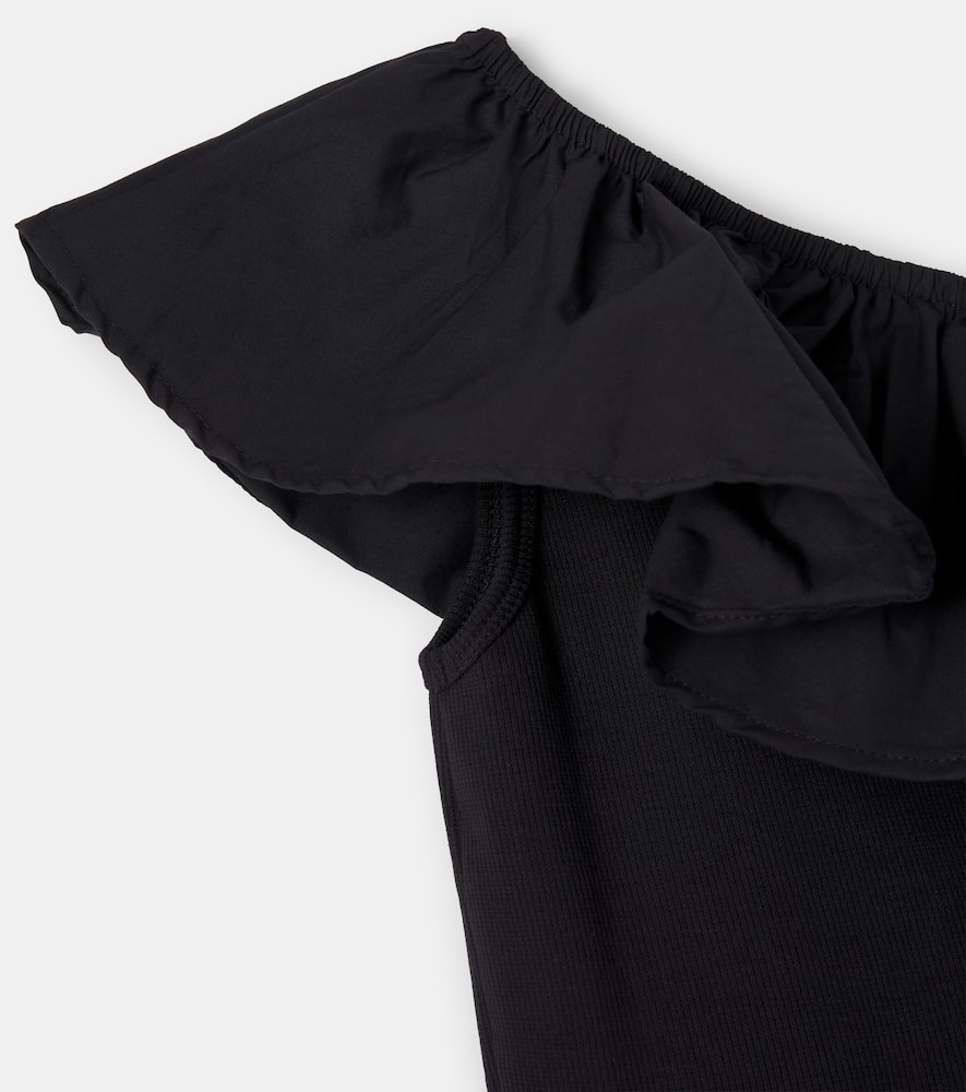 Chloey ruffled cotton-blend dress