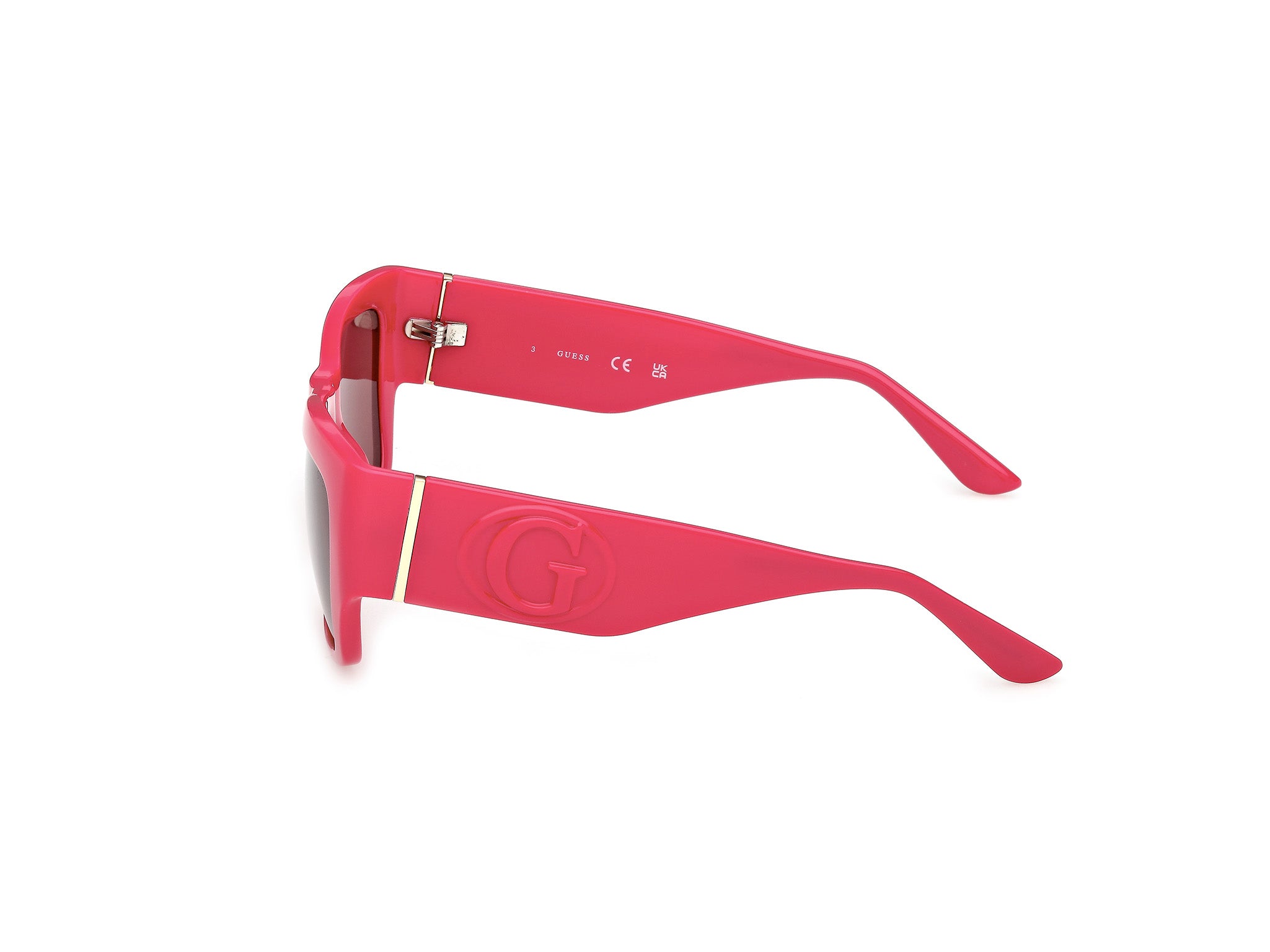 Guess Mujer Guess GU00252 72S Gafas de sol Inyectado Rosa Burdeos Cuadrada Norma