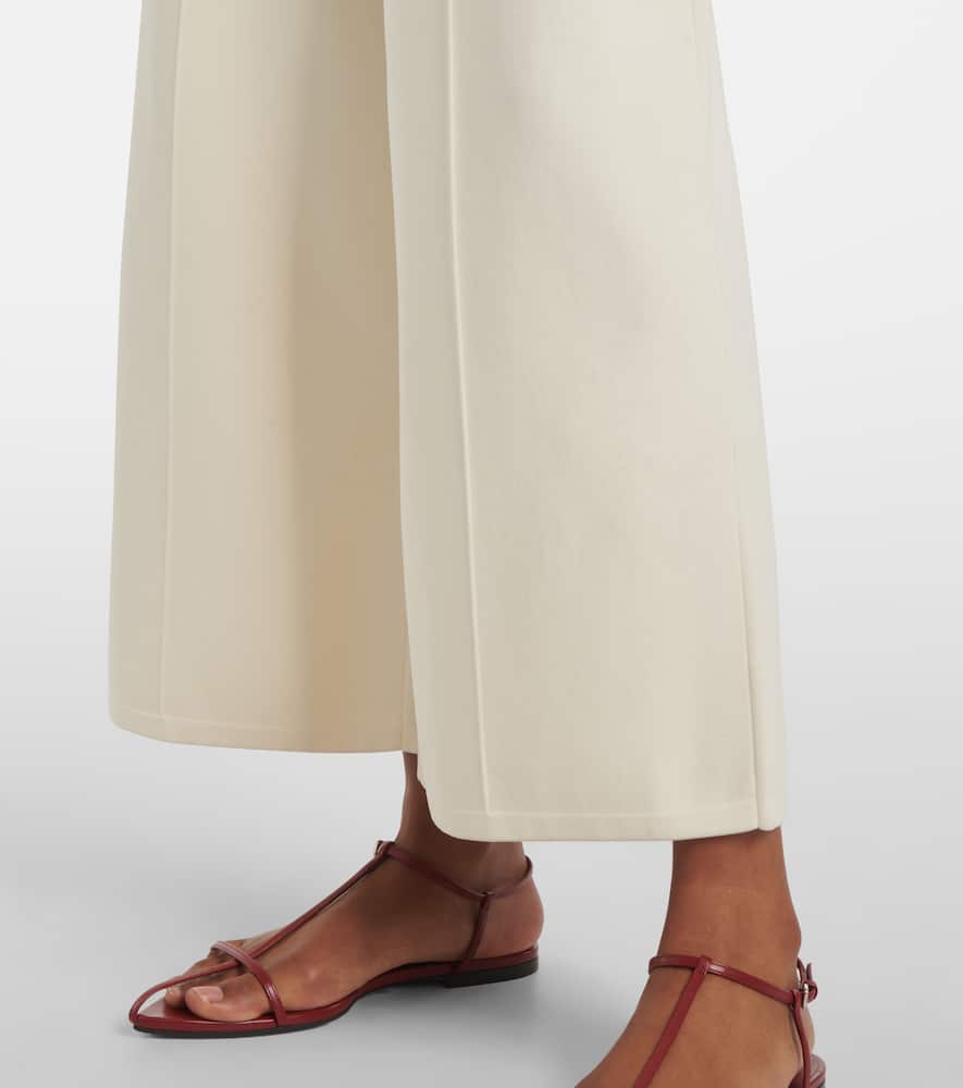 High-rise wide-leg pants