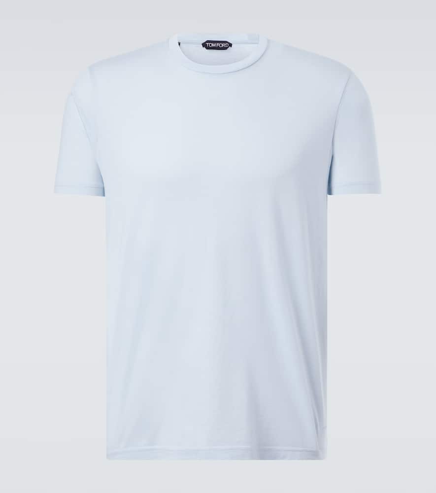 Cotton and silk jersey T-shirt