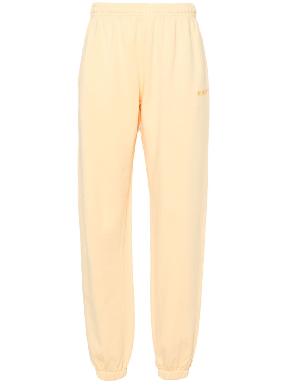 Logo-embroidered track pants - Yellow