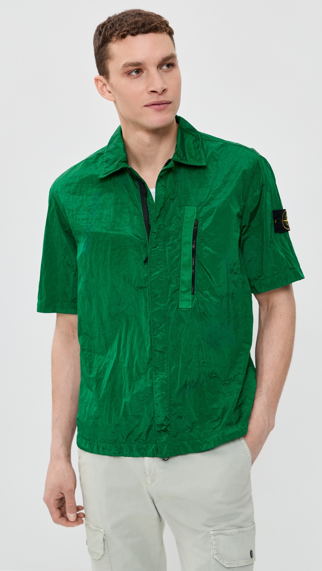 Nylon Metal Shirt Malachite