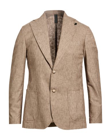 Man Blazer Light brown Size 38 Cotton, Polyester