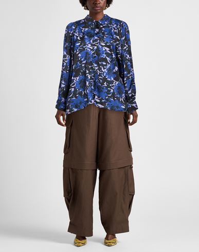 Woman Shirt Blue Size 4 Polyester