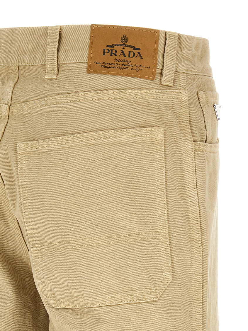 Five-pocket Old Denim Jeans