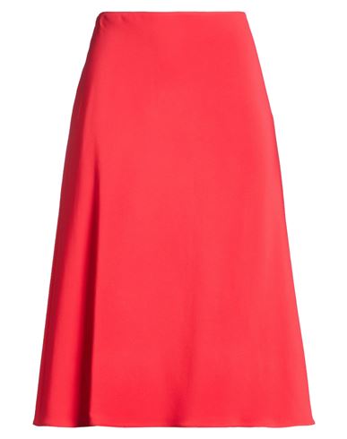 Woman Midi skirt Red Size 2 Viscose, Elastane