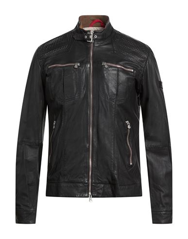 Man Jacket Black Size L Leather