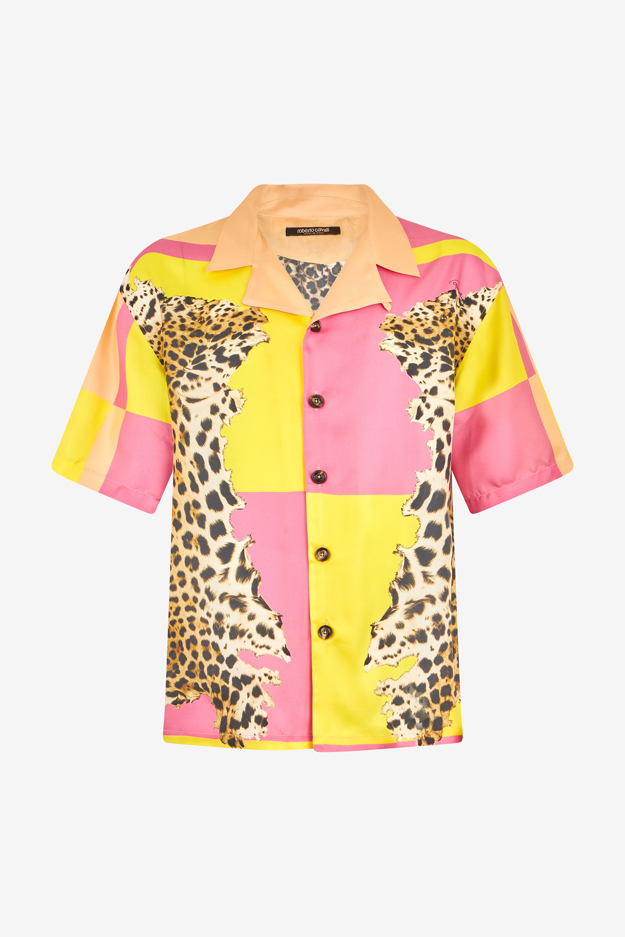 Cavalli Pop Print Silk Shirt