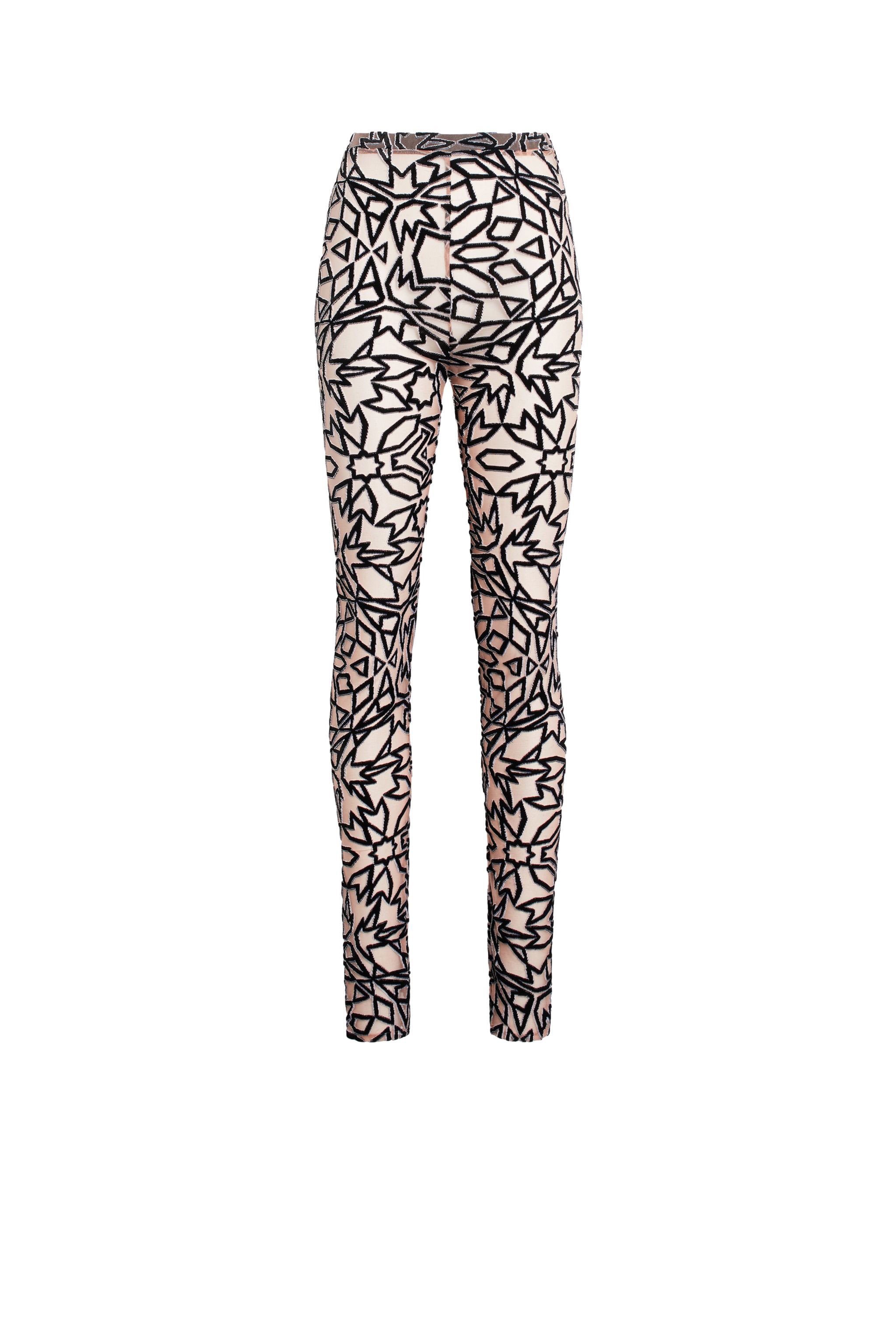 Graphic Tile Velvet Dévoré Leggings