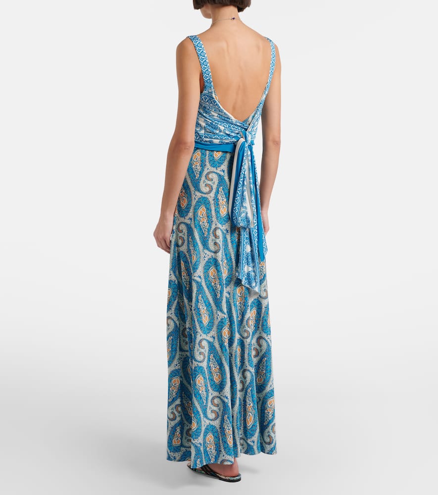 Flared maxi dress