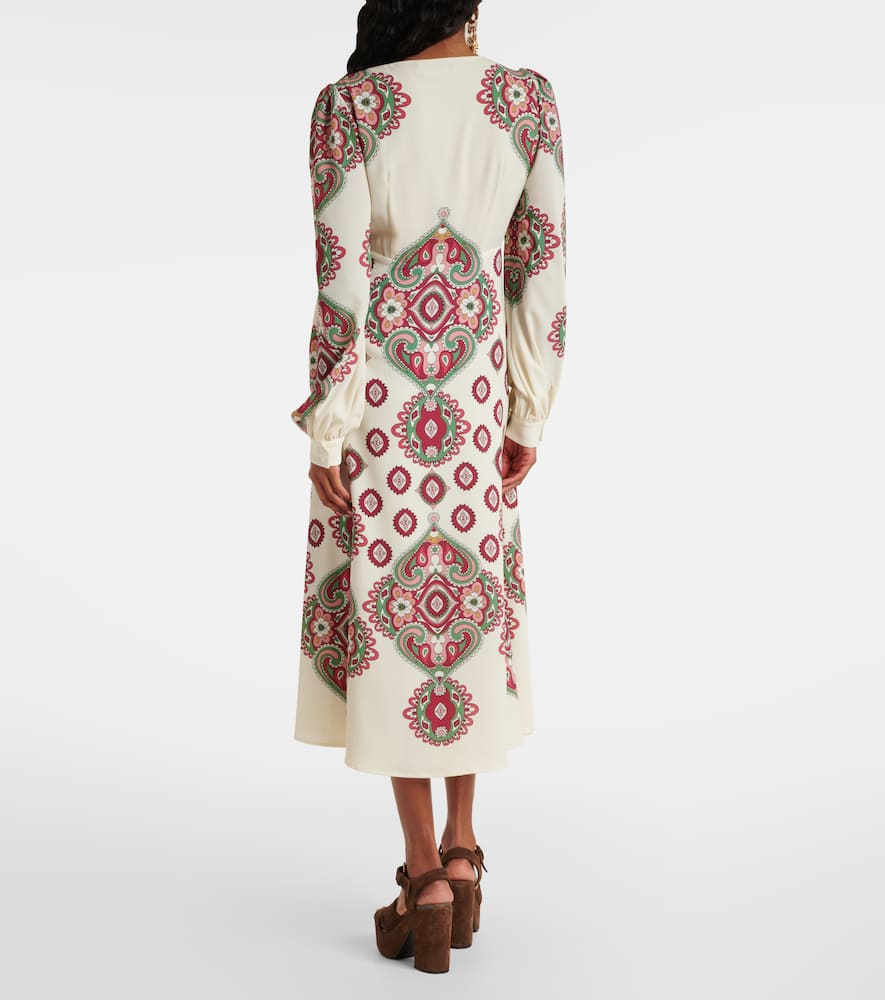 Paisley midi dress