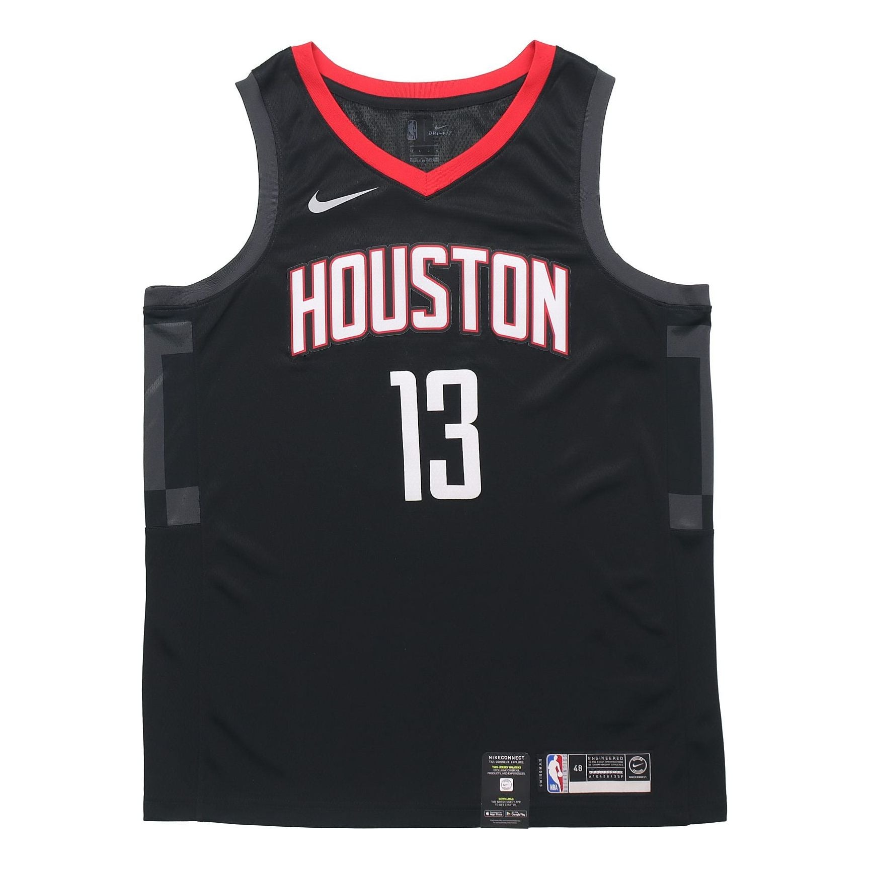 NBA Basketball Jersey Vest SW Fan Edition Rockets 13 Black