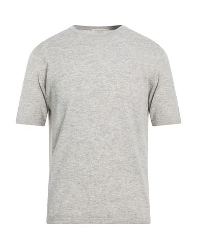 Man Sweater Light grey Size L Merino Wool, Cashmere