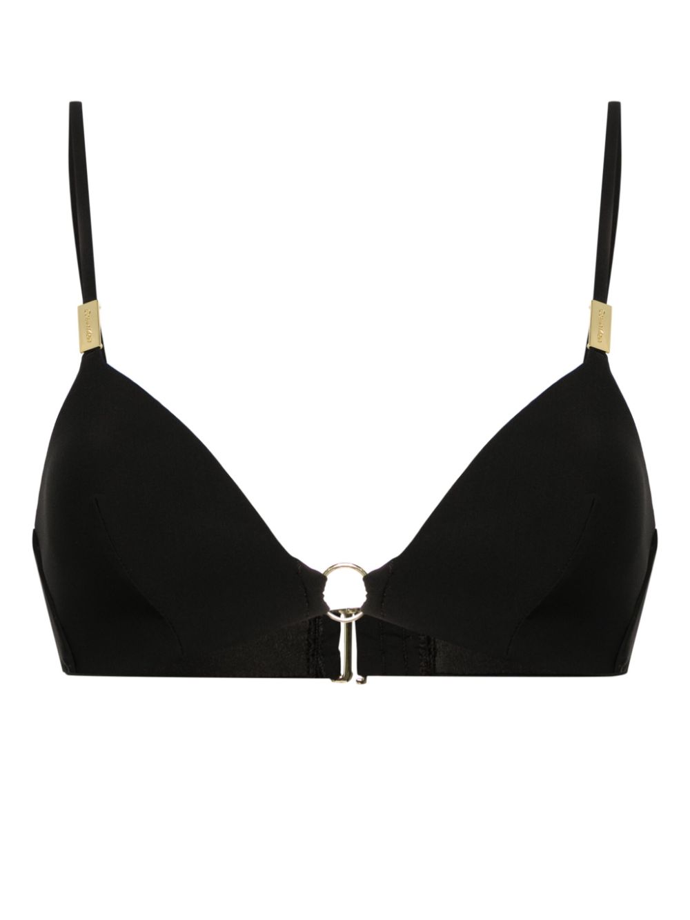 Moulded triangle bikini top - Black