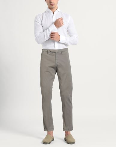 Man Pants Grey Size 30 Cotton, Elastane