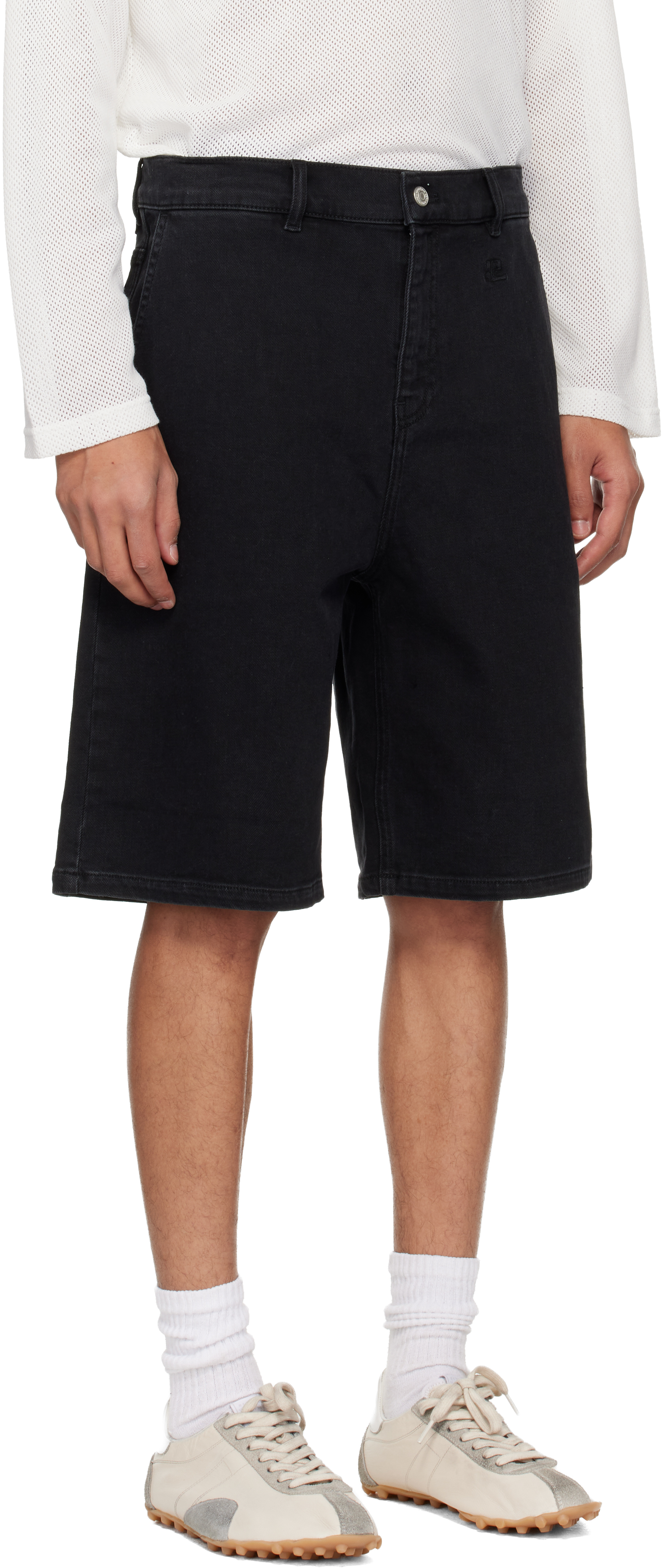 Black Hammer Denim Shorts