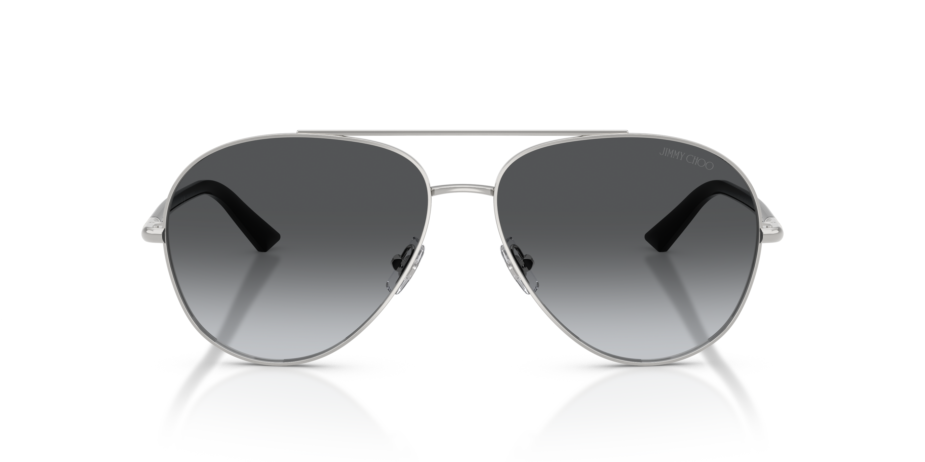 Jimmy Choo Donna Jimmy Choo JC4026 3002T3 Occhiali da sole Metallo Argento Grigio Pilot Polarizzata