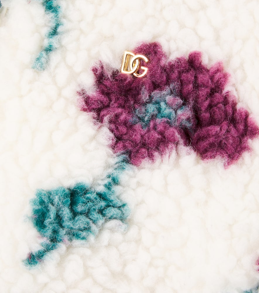 Floral teddy jacket