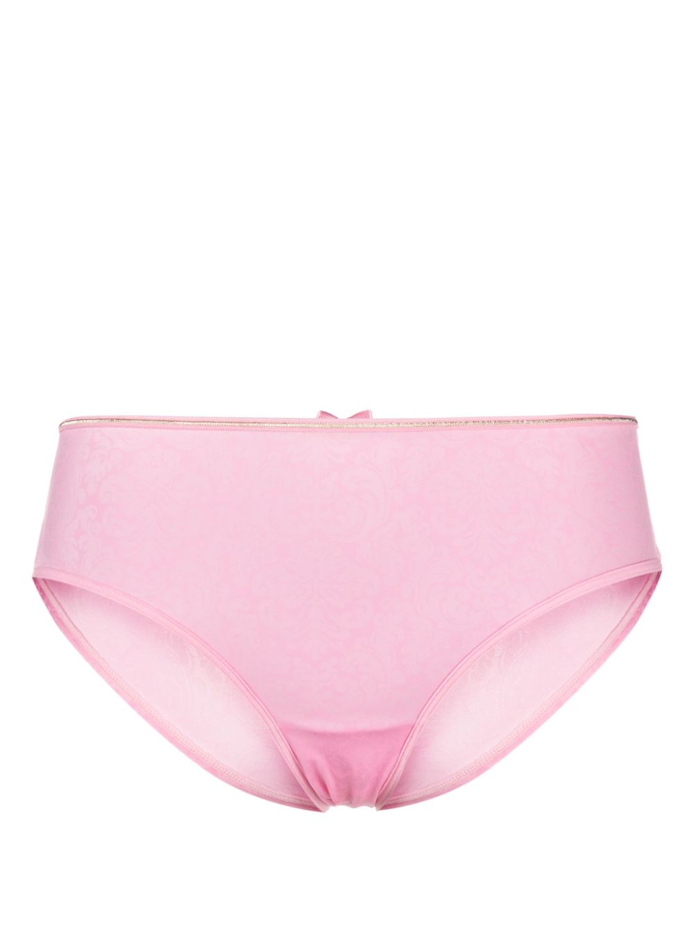 Rococo lace-up Brazilian briefs - Pink