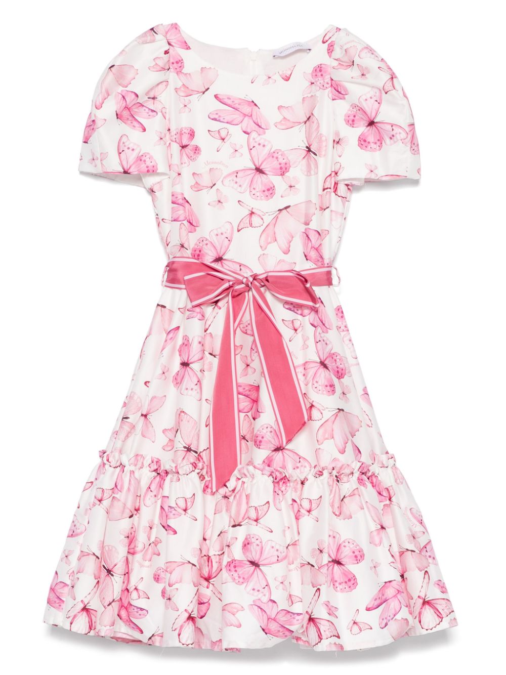 Butterfly-print dress - Pink